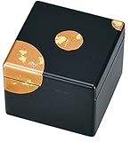 中谷兄弟商会 山中漆器 鏡付プチBOX 純金箔工芸 黒 星夜33-3503
