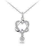 JIUBI ダブルハートペンダントプラチナ