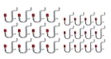 ToolUSA 24 Piece Peg Board Curvedフックセット| 1 / 2 " & 1 : kit-wp3001