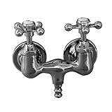 Barclay Leg Tub Filler with Old Style Spigot and Metal Cross Handles [並行輸入品]