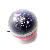 Simplyシルバー – Cosmos Star Sky MoonプロジェクタLED超明るい夜ランプ3モードUSBピンク