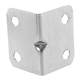 SODIAL(R) 5個 家具　メタルライトアングルコーナー　ブレースシェルフブラケット　30mmx25mm