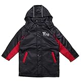 ボーイズ|キッズ|ジャンパー|コート[Perfect Dash]シンプルベンチコート|反射プリント付き|裏起毛であたたか|ジャンパー|男の子 110cm ブラック