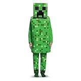 Creeper Deluxe Minecraft Costume%ｶﾝﾏ% Green%ｶﾝﾏ% Large (10-12) [並行輸入品]