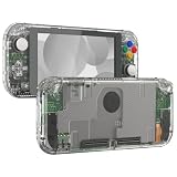eXtremeRate switch liteに対応用クリア素材のDIY互換するケースシェル、任天堂switchライトコントローラー修理キットハウジング/スクリーンフィルム付き、switchライトに対応用カスタムケースカバー【クリスタルクリア】