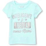 ザ・チルドレンズプレイス THE CHILDREN'S PLACE/ ショートスリーブグリッターグラフィックティ クリスタルミント トップス半袖Tシャツ 4歳【並行輸入】