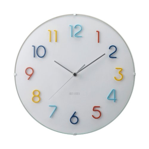 IDEA LABEL 電波ラウンドウォールクロック LCR113-CF(カラフル) LCR113-CF IDEA LABEL 電波ラウンドウォールクロック LCR113-CF(カラフル) LCR113-CF