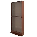 【JAJAN】フィギュアラック「ワイド」83シリーズ『セカンド-2nd』 幅83cm奥行19cm高さ182cm ハイタイプ 本体 ブラウン【正規品】[鍵付きコレクションケース][棚プレ対象商品]