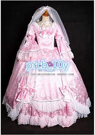 Amazon Co Jp マリーアントワネット ロココ ロリータ ウェディング ドレス コスプレ 衣装 ホビー