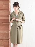 Angeliebe エンジェリーベ マタニティ ワンピース 授乳しやすい ストレッチ ローンラグラン袖 ワンピ 妊婦服 産前 産後 フリー ペール カーキ 21983 21983200