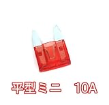 平型ヒューズ　各種　並行輸入 (平型ミニ, 10A) 5個セット [並行輸入品]