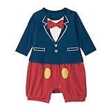 【Disney】ディズニー　なりきりカバーオール　ミッキーマウス　80