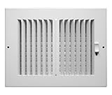 Accord ABSWWH286 Sidewall/Ceiling Register with 2-Way Design, 8-Inch x 6-Inch(Duct Opening Measureme