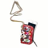 Octopus Copenhagen Faustina Multi Colored Braided Leather Mobile Purse [並行輸入品]