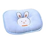YideaHomeソフトホットコットンベルベットニューボーン赤ちゃんアンチロール枕防ぐ 平らな頭スリーピングポジショナーかわいい
