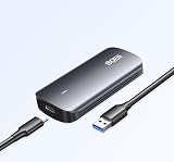 mSATA ケースmini SSD 変換ケース MSATA3.1ケース （最大2TBまで対応）　USB3.1接続 UASP対応 SSD外付けケース 5Gbps 高速 防塵蓋付 超小型 外付けドライブケース アルミ製 工具不要[BOEN]