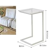 おしゃれ アクリル 製 サイド テーブル(アイボリー) AD04-IV