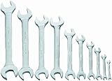 Williams WS-1710A 10-Piece Double Head Open End Wrench Set by Snap-on Industrial Brand JH Williams [