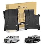 「MENIIKAR」トヨタ新型ALPHARD アルファード40系/ヴェルファイア40系専用のフロアマット。3Dカーマットが防水・防滑・防汚でTPE素材製。2023年〜現行最適化されたカスタム設計。 (1列目フロアマット)