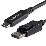 StarTech.com USB-C - DisplayPort 1.4 変換ケーブル／1m／8K60Hz／HBR3、HDR、DSC対応／USBタイプC - DP Altモード／ディスプレイアダプタケーブル／USB Type-C & Thunderbolt 3 CDP2DP141MB