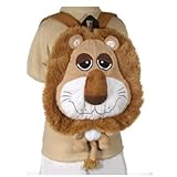 Happy Kritters Big Head Lion Backpack 18" by Fiesta [並行輸入品]