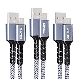GHNTJAP マイクロ USB ケーブル 【1.5M/3本セット】 Micro USB ケーブル QC3.0/2.0対応 急速充電 高速データ転送 アンドロイド充電ケーブル Androidスマホ対応 usbケーブル マイクロb 断線防止