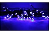 Jimeng　20m200球　ソーラー式LEDストリング　デコレーションフェアリーライト　イルミネーション (ブルー)