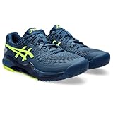 [アシックス] テニスシューズ GEL-RESOLUTION 9 1041A330 メンズ マコブルー/セイフティーイエロー 27.0