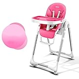 (Newox) ベビーチェア ハイチェア 子供用椅子 食事椅子 昇降機能付き 多機能 6~36ヶ月 (レッド)