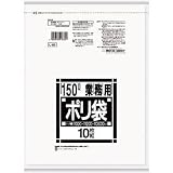 日本サニパック:サニパック Lシリーズダストカート用150L薄口透明 10枚 L-89 型式:L-89（1セット:10枚入）