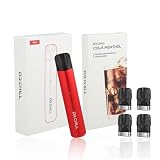 Dr.Chill ドクターチル スターターキット（本体デバイス 専用フレーバー） 電子タバコ ベイプ vape シーシャ 爆煙 大容量 禁煙 ニコチン無し タール無し (レッドデバイス・コーラメンソール)