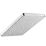 AKDY ®バスルーム9 "長方形多機能Waterfall Rainfall Luxuryクローム仕上げシャワーヘッドスプレー