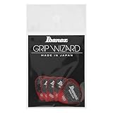 Ibanez 滑り止め素材を使用したピック Grip Wizard Series Sand Grip Pick PA16MSG-RD RED