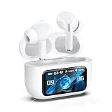 イヤホン Bluetooth ワイヤレスイヤホン 【タッチスクリーン ＆ ANCノイズキャンセリング】 ブルートゥース コードレス イコライザー設定 マイク付き AI知能通話 40時間再生 防水IPX7 小型 ゲームモード 紛失探し 通勤/通学/ランニング スマホ iphone/Android対応 (ブラック)