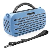 LICHIFIT シリコンケース·Bose SoundLink Max Portable Speaker用 カバー bluetoothスピーカー 保護カバー ショルダーストラップ付 旅行 運動 持ち運び便利 アクセサリー（ブルー）