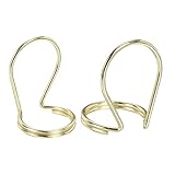 uxcell フィンガーピック ステンレス鋼 ゴールドトーン Lサイズ Sサイズ ギター用 1セット入り