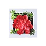 農家のスタイルの人工植物の装飾品の壁の装飾、赤