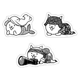 にゃんこ大商店オリジナル ステッカーセット ねこ人魚 にゃんこ大戦争