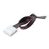 ILS - 10mm Width pieceB 4 Pin Solerless Wire Connector for Non-Waterproof RGB LED Strip