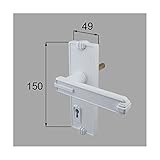 LIXIL 新日軽 エクステリア 門扉フェンス用部品 把手(とって) D型 外部化粧座ハンドルセット *製品色・形状等仕様変更になる場合があります*