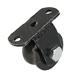 uxcell　穴径0.9cm　鋳鉄　V型ローラー　5.1cmホイール