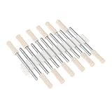 12本セット 羊毛フェルトバフ 研磨ヘッド 鏡面研磨 金属磨き 円筒形 研磨工具 2.35x4mm
