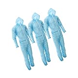 F Fityle 使い捨て保護服　作業服　安全　保護用品　不織布　ユニセックス　約3個入り