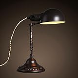 メタルテーブルランプ、ユニークなレトロデザインデスクランプ、ヨーロッパスタイル、金属材料、デスク/読書/ベッドルーム/ワークライト