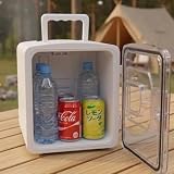 冷温庫 8L 小型 7℃～60℃ 保温/保冷【家でも車でも使える】ミニ冷蔵庫 ペルチェ式 静音 AC100V DC12V iimono117 (ホワイト)