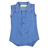 TOOGOO ( R )子供用全体的なジーンズ服新生児赤ちゃんデニムオーバーオールジャンプスーツ幼児男の子のよだれかけパンツブルー90 cm