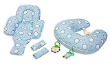 クレイバーママクレイバーフォーム10in1授乳クッションセット、ベビーカーインナーシートを含む(並行輸入品) (blue)