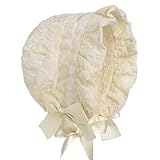Hanakimiレースロイヤルベビーボンネットハンドメイドkm037 US サイズ: M カラー: ベージュ