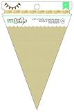 DIY Shop 2 Banner 24pcs-Kraft Pennant, 4.5"X7" (並行輸入品)