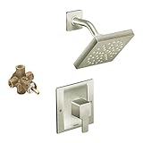Moen KS90-P-TS2712BN 90 Degree 6-Inch Rain Shower, Brushed Nickel [並行輸入品]